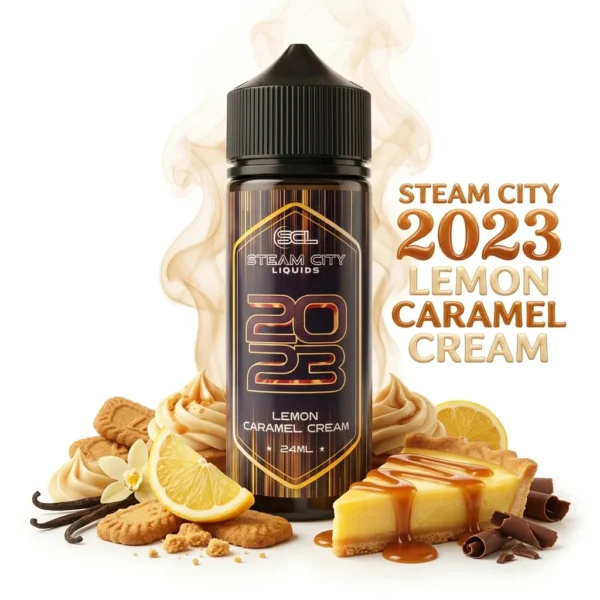 Steam City 2023 Lemon Caramel Cream Flavor shot 24mL/120ml