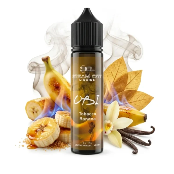 Steam City OBI Tobacco Banana Flavor Shot 12mL/60mL