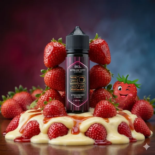 Steam City 2023 Strawberry Cream Flavour shot 120ml