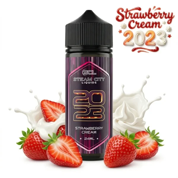 Steam City 2023 Strawberry Cream Flavor shot 24mL/120ml