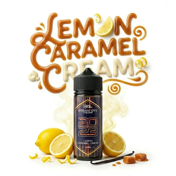 Steam City 2023 Lemon Caramel Cream Flavor shot 24mL/120ml