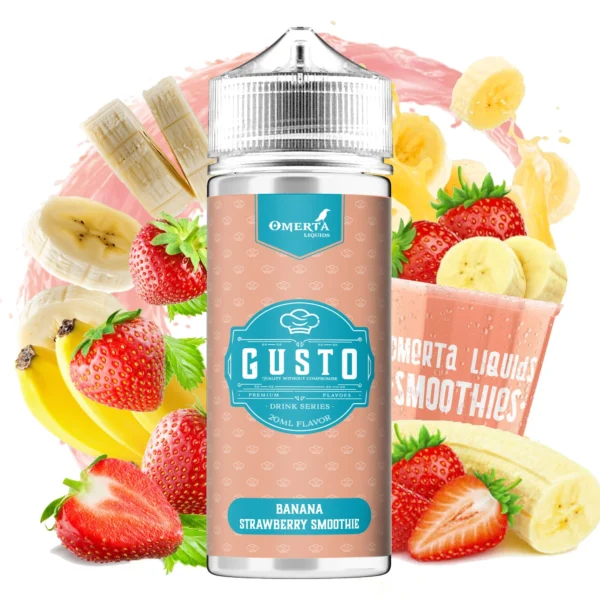 Omerta Gusto Banana Strawberry Smoothie Flavor Shot 20mL/120mL
