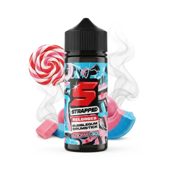 Strapped Reloaded Bubblegum Drumstick Flavor Shot 30mL/120mL