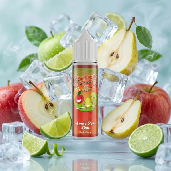 Steam City Crazy Ice Apple Pear Lime Flavour Shot