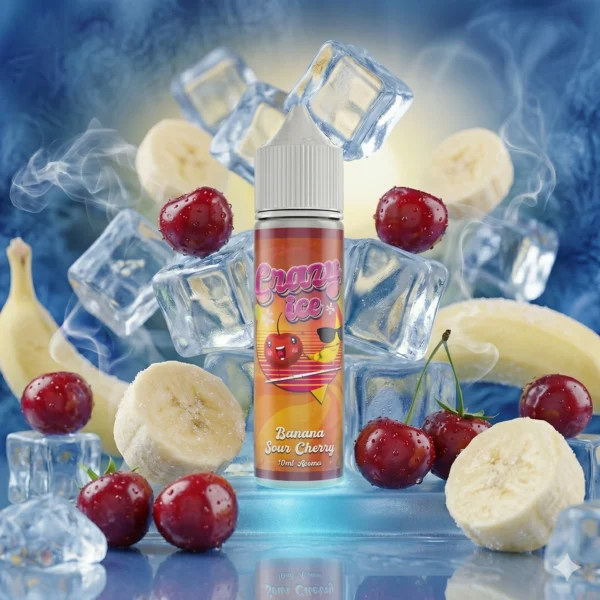 Steam City Crazy Ice Banana Sour Cherry Flavour Shot