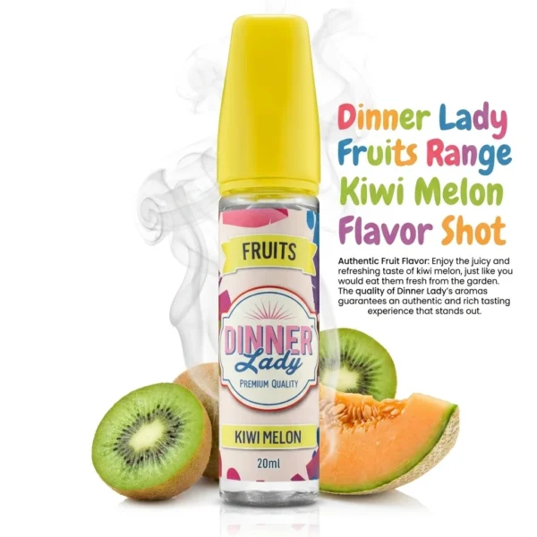 Dinner Lady Fruits Range  kiwi Melon Flavor Shot 20mL/60mL