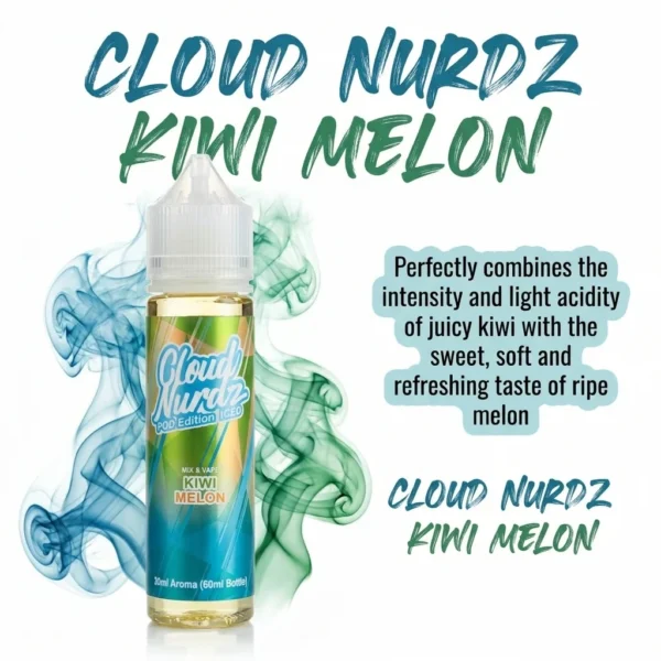 Cloud Nurdz Kiwi Melon Flavor Shot 60mL | 120mL