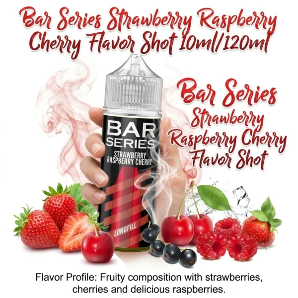 Bar Series Strawberry Raspberry Cherry Flavor Shot 10mL/120mL