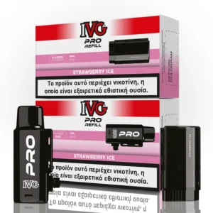 IVG Pro Refill 2ml+10ml 10000 Puffs Prefilled Pod 20mg - Strawberry Ice