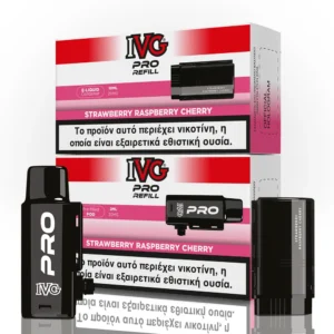 IVG Pro Refill 2ml+10ml 10000 Puffs Prefilled Pod 20mg - Strawberry Raspberry Cherry