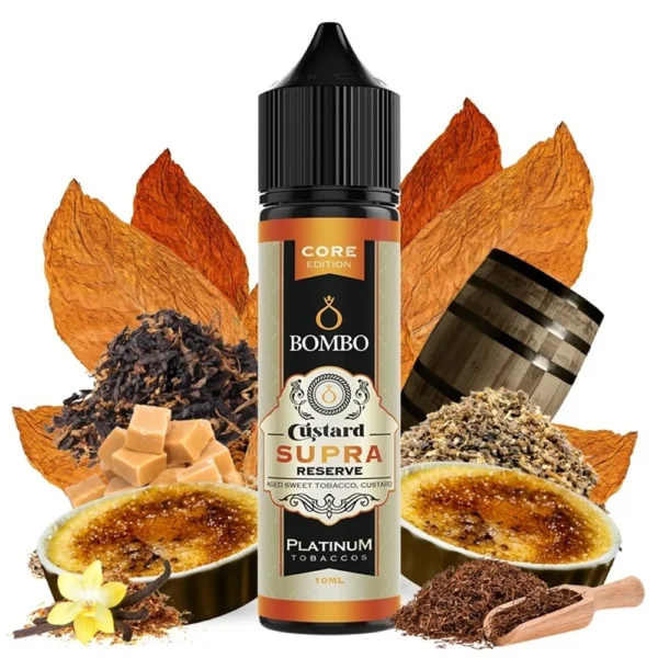 Bombo Platinum Tobaccos Custard Supra Reserve Core Edition Flavor Shot 10mL/60mL