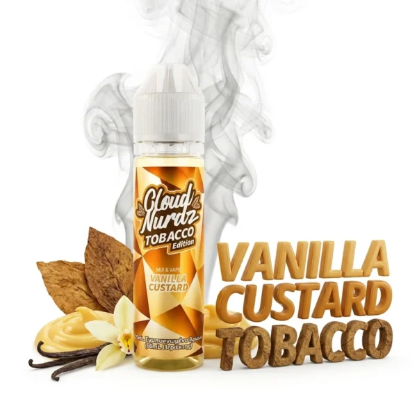 Cloud Nurdz Vanilla Custard Tobacco Flavor Shot 20mL/60mL
