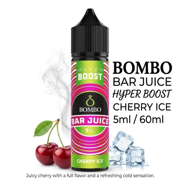 Bombo Bar Juice Hyper Boost Cherry Ice Flavor Shot 5ml/60ml
