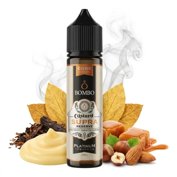 Bombo Platinum Tobaccos Custard Supra Reserve Core Edition Flavor Shot 10mL/60mL