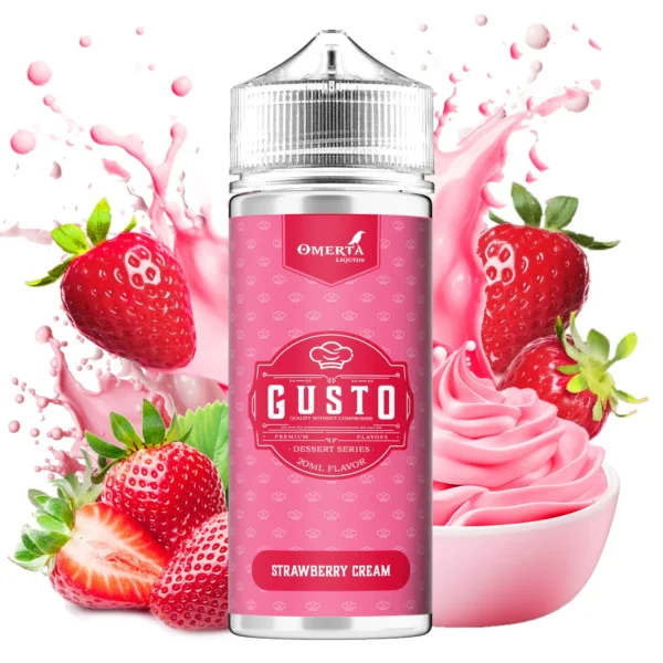 Omerta Gusto Strawberry Cream Flavor Shot 20mL/120mL