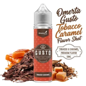 Omerta Gusto Tobacco Caramel Flavor Shot 10mL/60mL