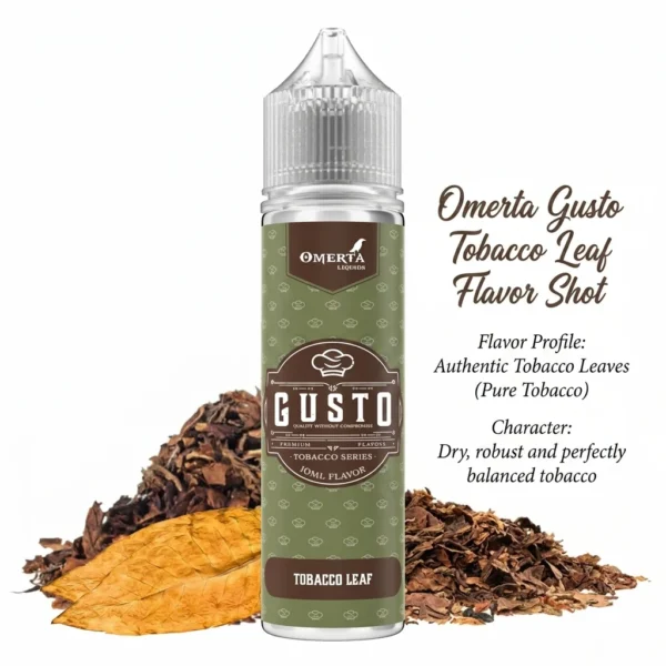 Omerta Gusto Tobacco Leaf Flavor Shot 10mL/60mL