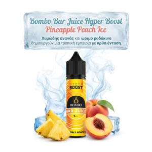 Bombo Bar Juice Hyper Boost Pineapple Peach Ice Flavor Shot 5ml/60ml