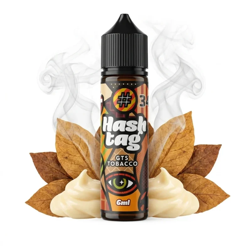 Hashtag #34 GTS Tobacco Vanilla Cream Tobacco Flavor Shot 6mL/60mL