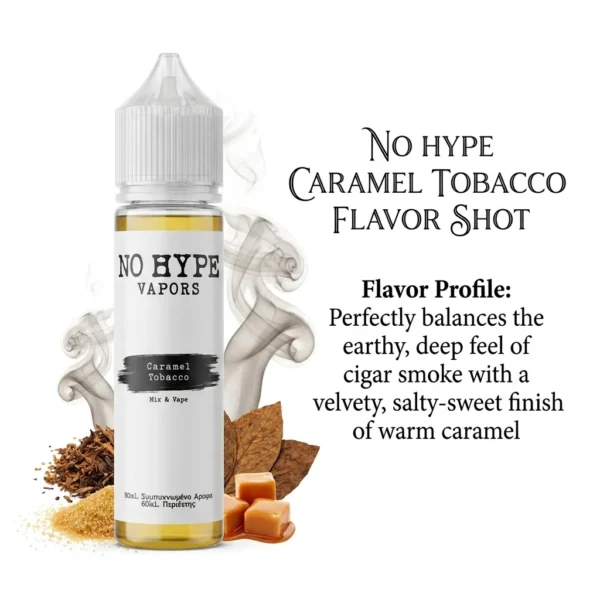 No Hype Caramel Tobacco Flavor Shot 20mL/60mL