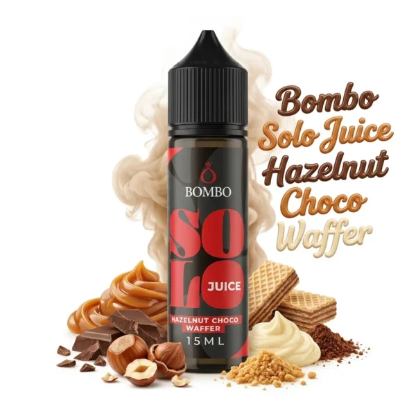 Bombo Solo Juice Hazelnut Choco Waffer Flavor Shot 15mL/60mL