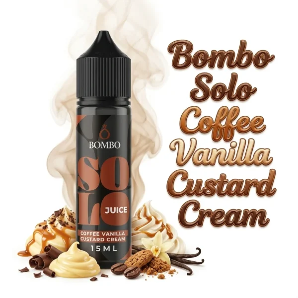 Bombo Solo Coffee Vanilla Custard Cream Flavor Shot 15ml/60ml
