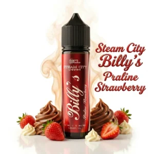 Steam City Billy’s Praline Strawberry Flavor Shot 12mL/60mL