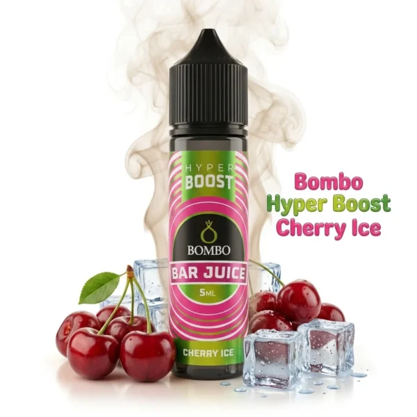 Bombo Bar Juice Hyper Boost Cherry Ice Flavor Shot 5mL/60mL