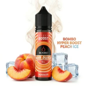 Bombo Bar Juice Hyper Boost Peach Ice Flavor Shot 5mL/60mL