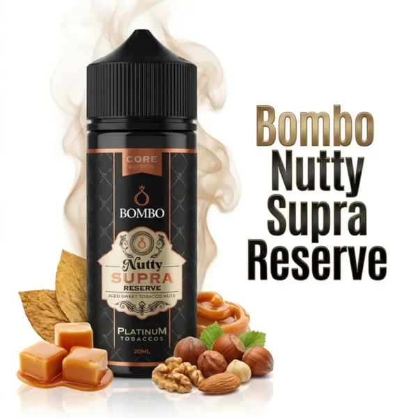 Bombo Platinum Tobaccos Nutty Supra Reserve Core Edition Flavor Shot 20mL/120mL