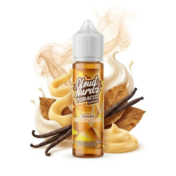Cloud Nurdz Creamy Butterscotch Tobacco Flavor Shot 20mL/60mL