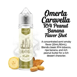 Omerta Caravella RY4 Peanut Banana Flavor Shot 20mL/60mL