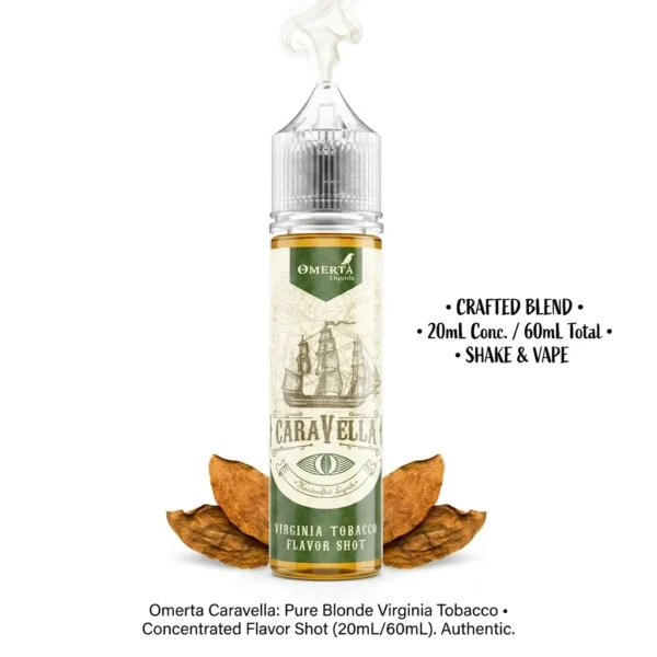 Omerta Caravella Virginia Tobacco Flavor Shot 20mL/60mL