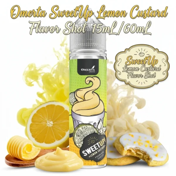 Omerta SweetUp Lemon Custard Flavor Shot 15mL/60mL