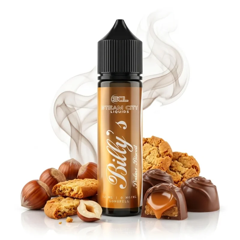 Steam City Billy&rsquo;s Praline Biscuit Flavor Shot 12mL/60mL