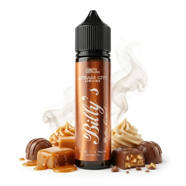 Steam City Billy&rsquo;s Praline Caramel Flavor Shot 12ml/60ml