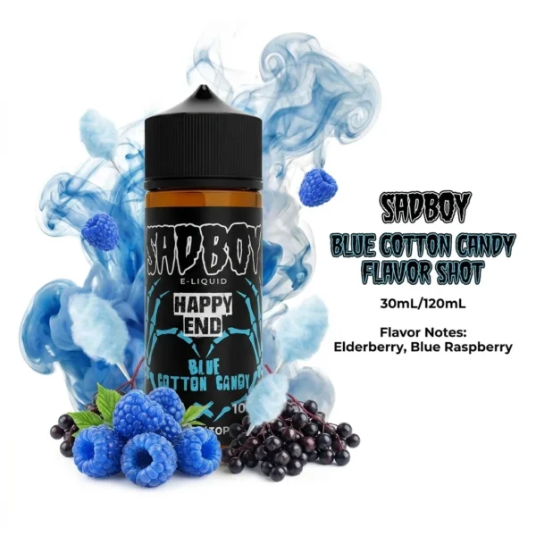 Sadboy Blue Cotton Candy Flavor Shot 30mL/120mL