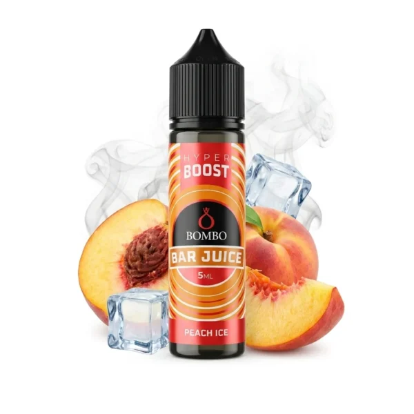 Bombo Bar Juice Hyper Boost Peach Ice Flavor Shot 5mL/60mL