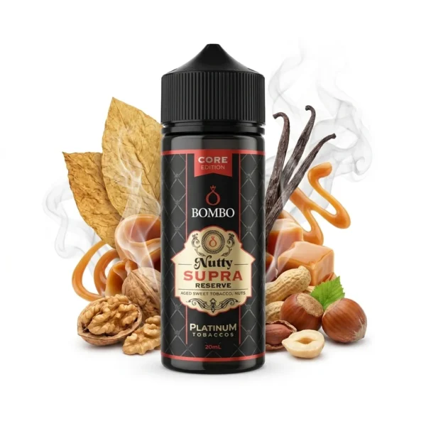 Bombo Platinum Tobaccos Nutty Supra Reserve Core Edition Flavor Shot 20mL/120mL