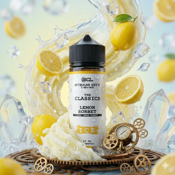 Steam City The Classics Lemon Sorbet Ice Flavour Shot 10/60ml