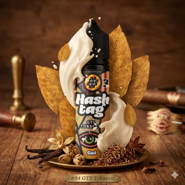Hashtag GTS Tobacco #34 | Vanilla Cream amp Tobacco (6ml/60ml Flavor Shot)