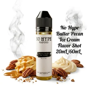 No Hype Butter Pecan Ice Cream Flavor Shot 20mL/60mL