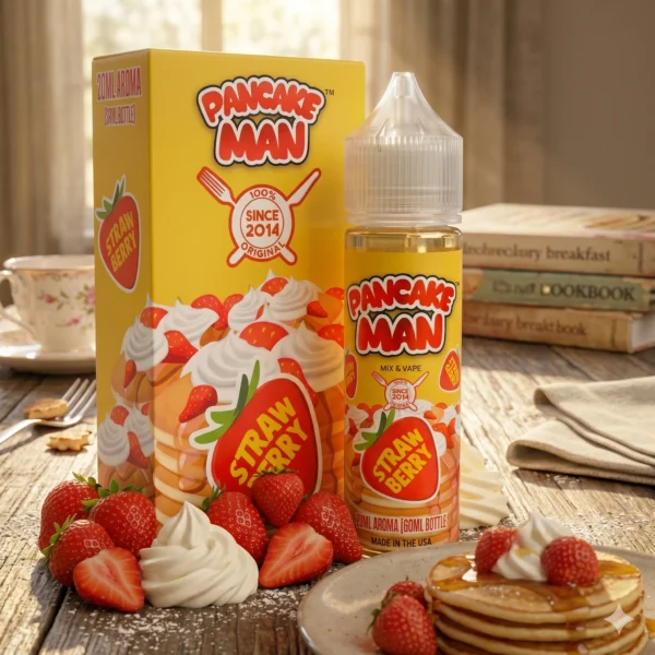 Pancake Man Strawberry 30ml/120ml (Τηγανίτα & Φράουλα) (Flavour Shots)