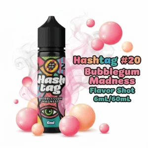 Hashtag #20 Bubblegum Madness Flavor Shot 6mL/60mL