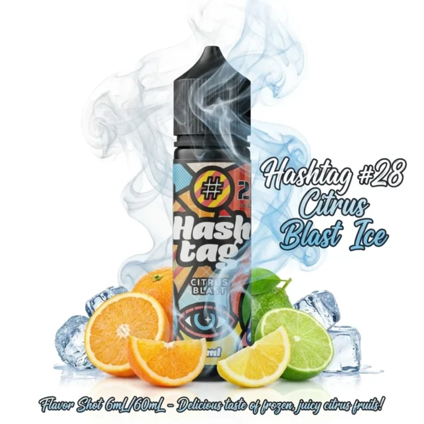 Hashtag #28 Citrus Blast Ice Flavor Shot 6mL/60mL