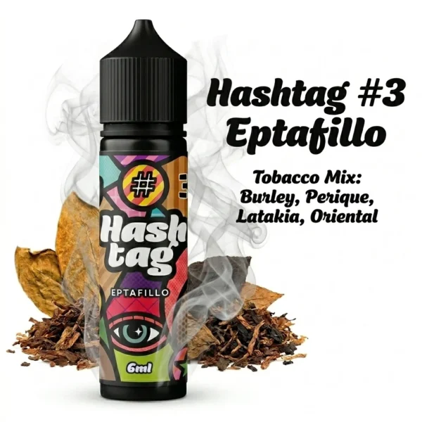 Hashtag #3 Eptafillo Flavor Shot Tobacco Mix 6mL/60mL