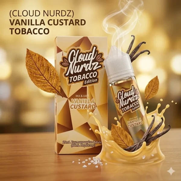 Cloud Nurdz – Vanilla Custard Tobacco (Flavor Shot 20ml / 60ml)