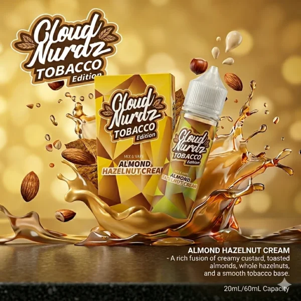 Cloud Nurdz Almond Hazelnut Tobacco (Flavor Shot 20ml / 60ml)