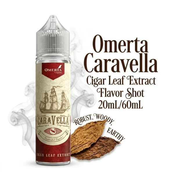 Omerta Caravella Cigar Leaf Extract Flavor Shot 20mL/60mL