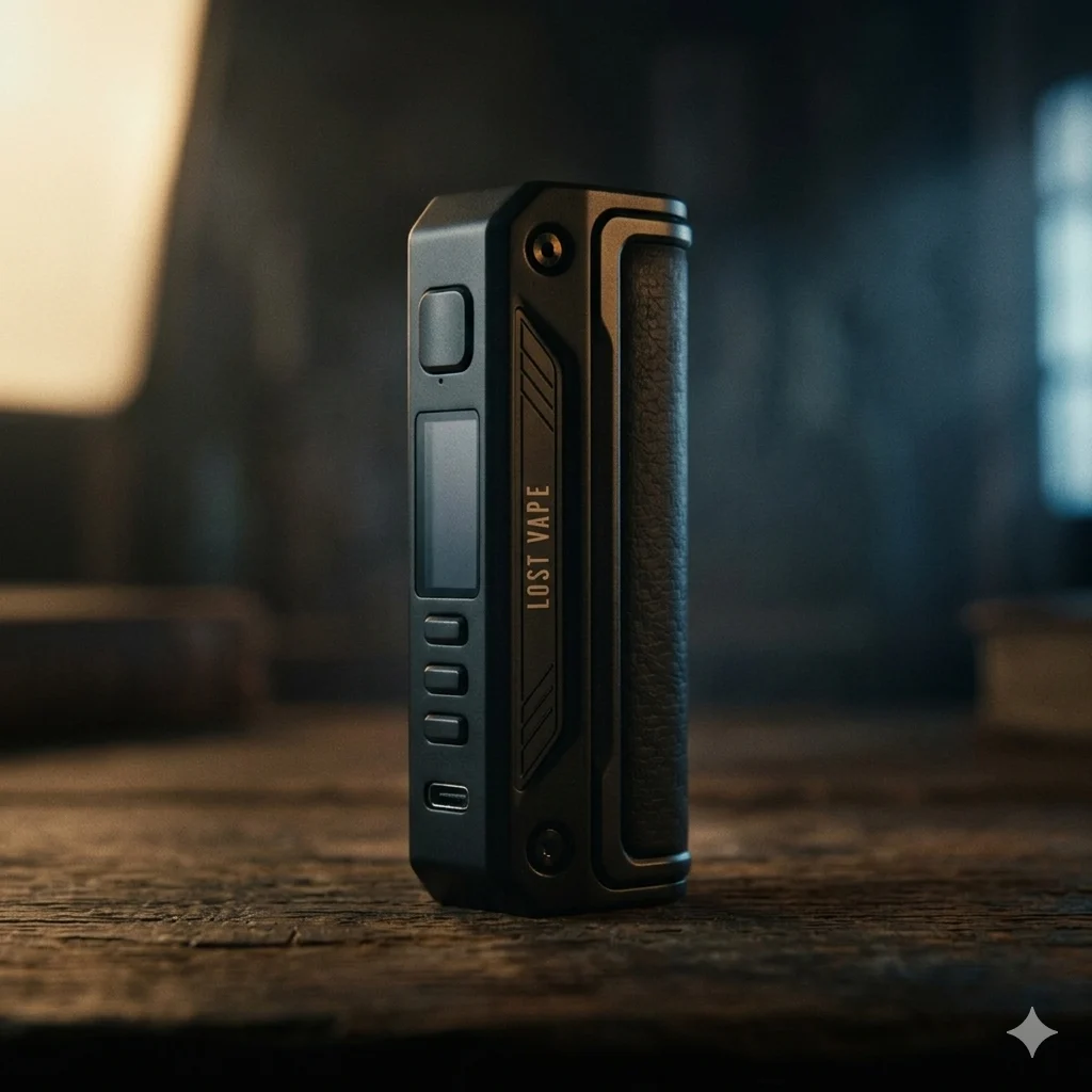 Thelema Solo 100W Box Mod black carbon fiber